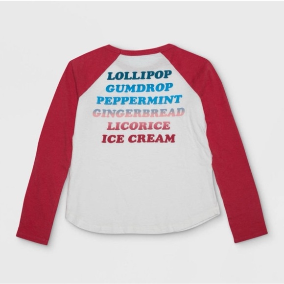 Junk Food Girls' from Target 
Long Sleeve Candy Land Raglan 
Graphic T-Shirt - Picture 2 of 5